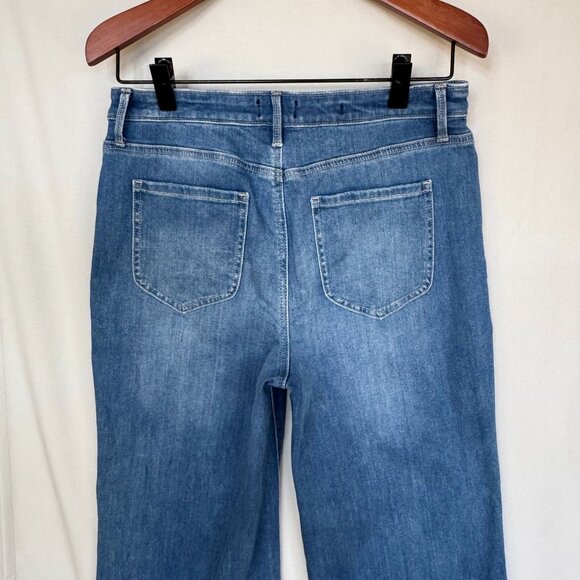 NYDJ Mia Palazzo Jeans: Fairmont Wash LIFTXTUCK High Waist Wide Leg Size 10 - Picture 8 of 15